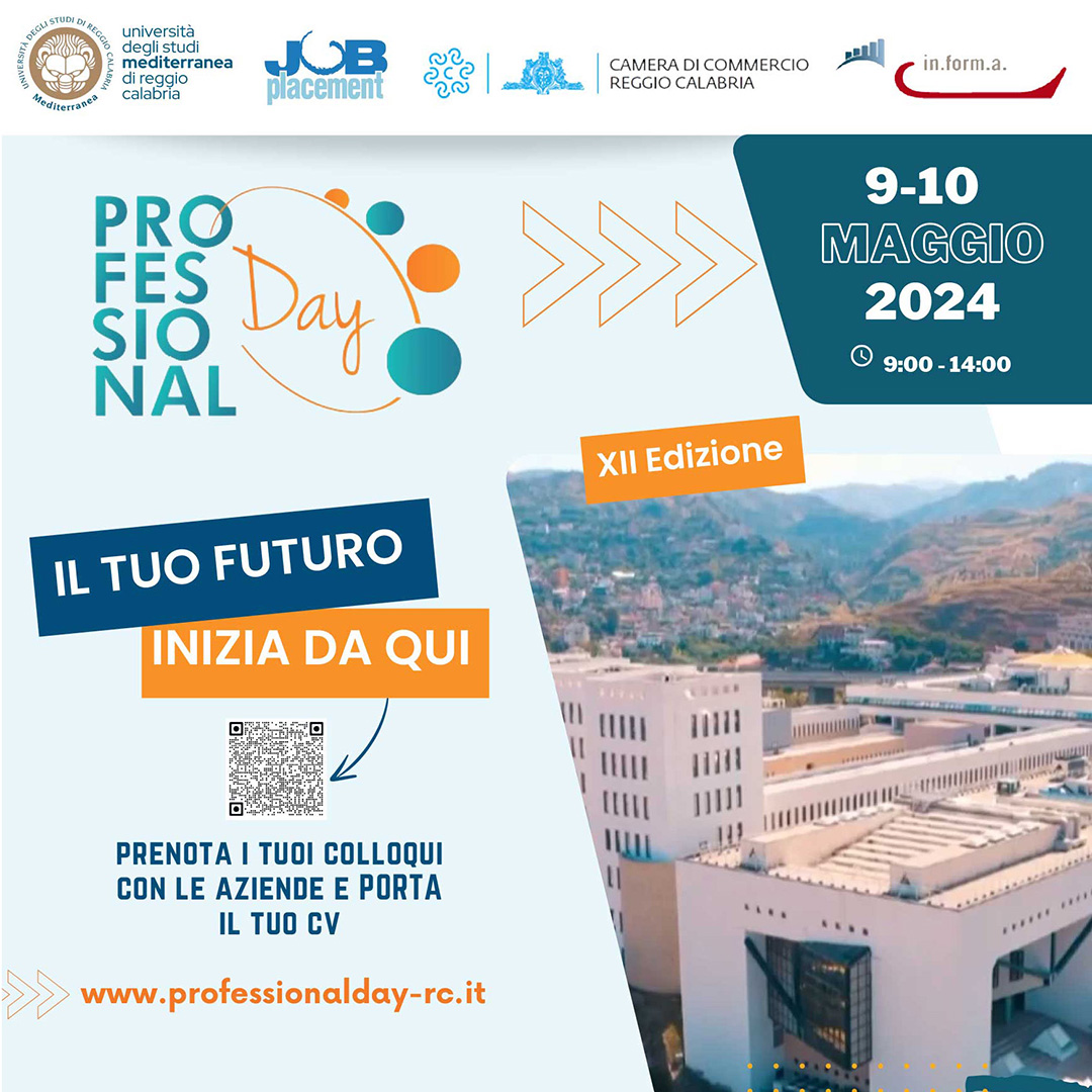 Locandina Professional Day 2024 di Reggio Calabria.